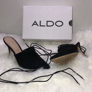 Suede Aldo heels